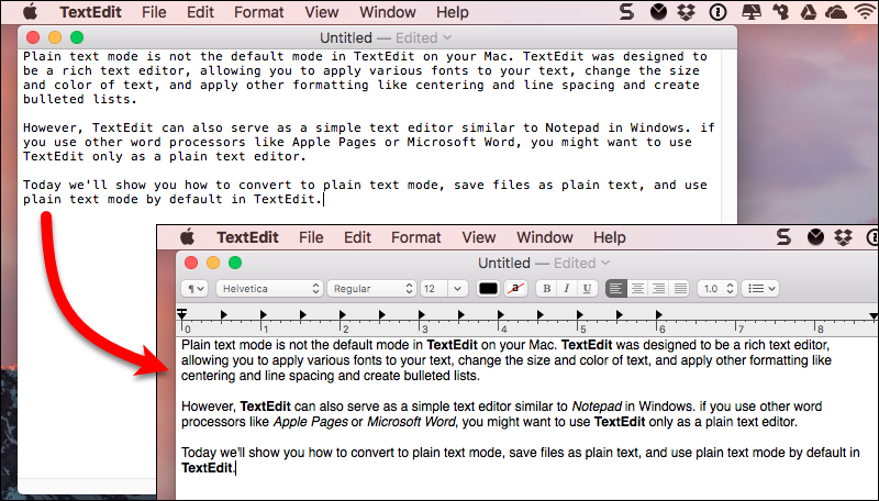 make the more columns in in notepad for mac
